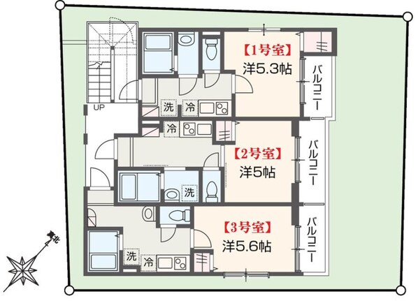 MELDIA福生の物件間取画像